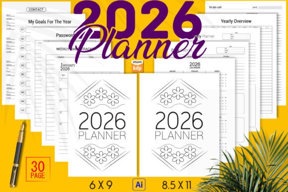 2026 Planner 365 Days: A Graphic Design Asset for Organized Creations