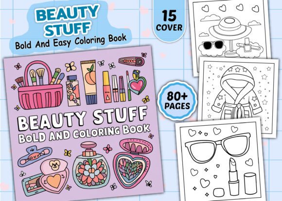 Beauty Stuff Bold Easy Coloring Pages: A Designer’s Take on Creative Potential