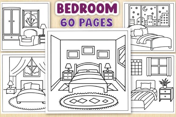 Bedroom Bold and Easy Coloring Pages Review for Embroidery Projects