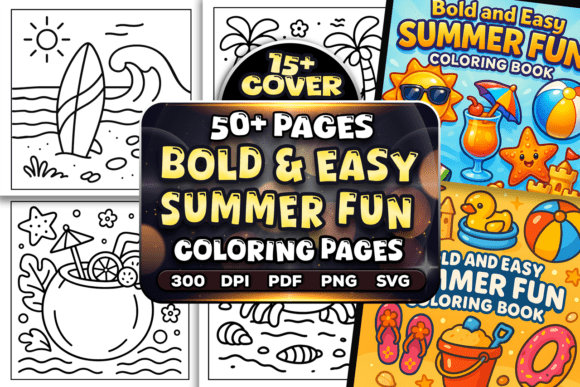 Bold Easy Summer Fun Coloring Pages: A Designer’s Practical Take