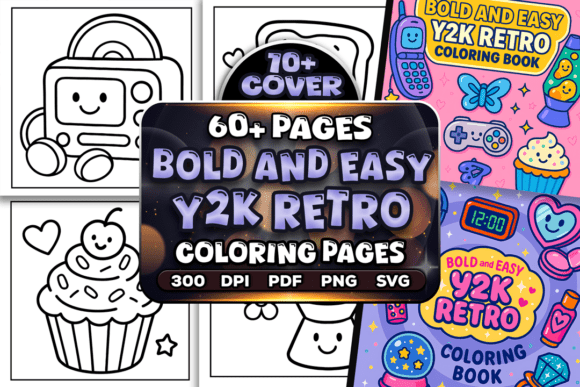 Bold Easy Y2K Retro Coloring Pages Review for Real Projects
