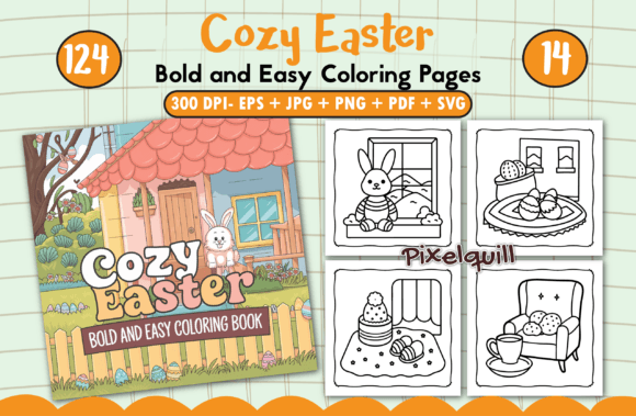 Cozy Easter Bold Easy Coloring Pages: A Practical Design Review