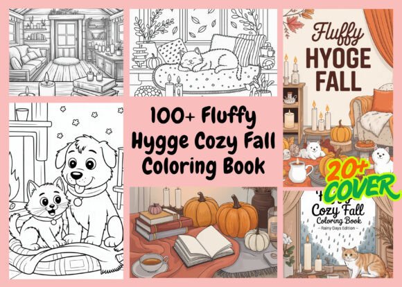 Fluffy Hygge Cozy Fall Coloring Book Embroidery Review